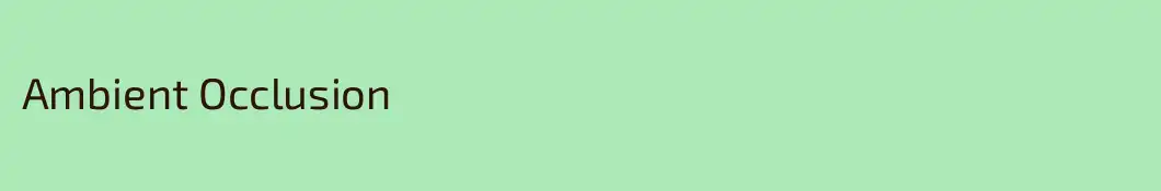 Ambient Occlusion